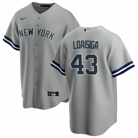 Yankees 43 Jonathan Loaisiga Gray Nike Cool Base Jersey Dzhi,We sell and wholesale Yankees 43 Jonathan Loaisiga Gray Nike Cool Base Jersey Dzhi on line form chian!